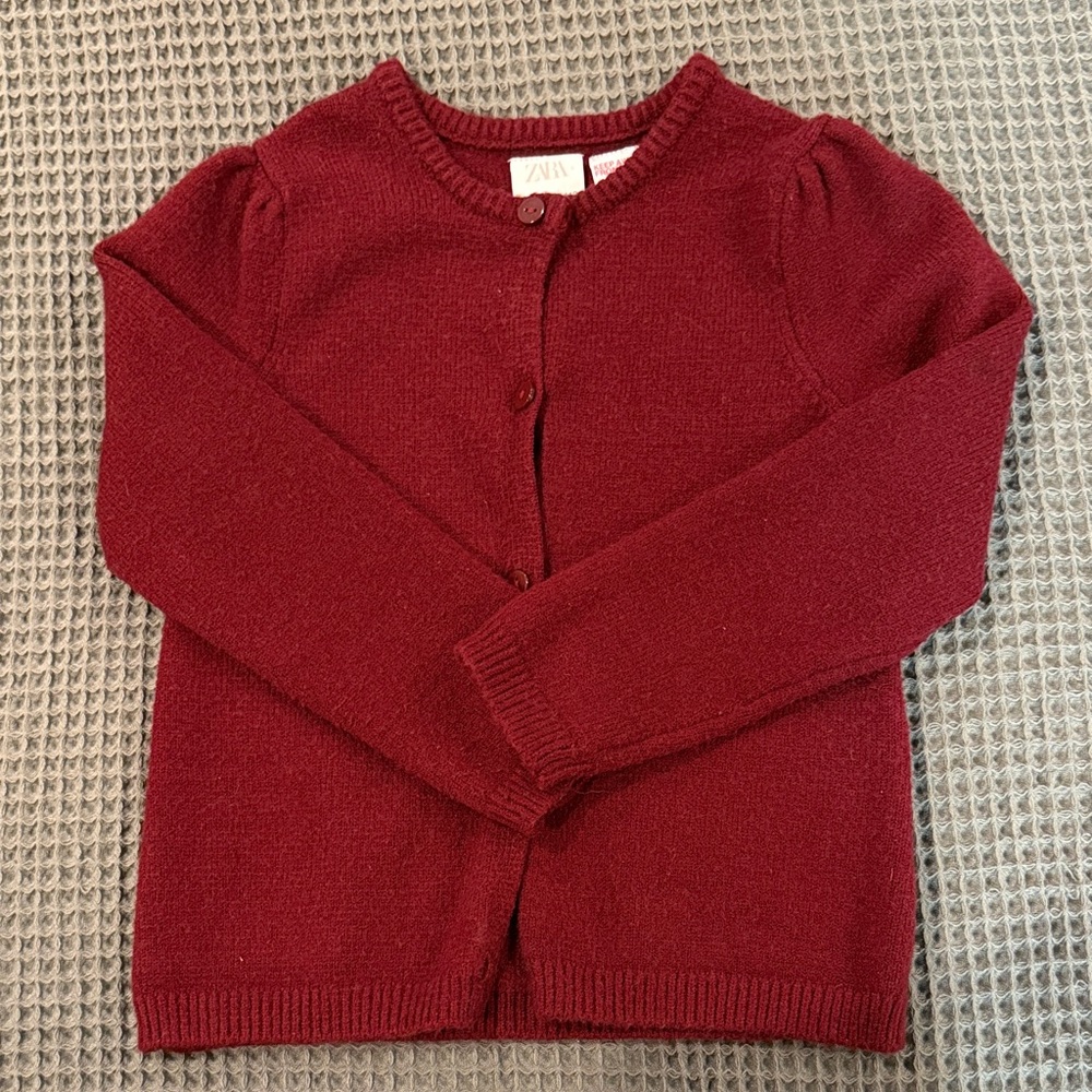 Zara Women's Burgundy Cardigan